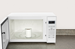 What containers are safe to boil water in a microwave?