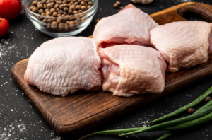 How to clean the debone chicken thighs?