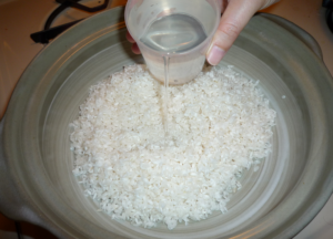 Why know the amount of water you use when cooking rice?